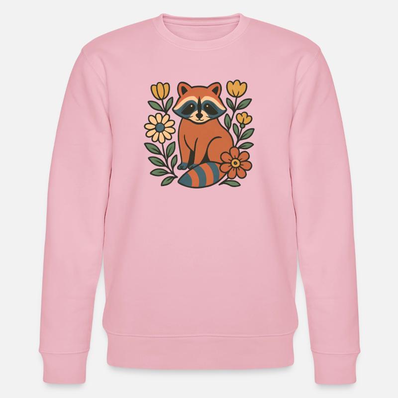 Fuchs im Blumengarten - Stanley/Stella Unisex Bio-Sweatshirt CHANGER  - Hellrosa