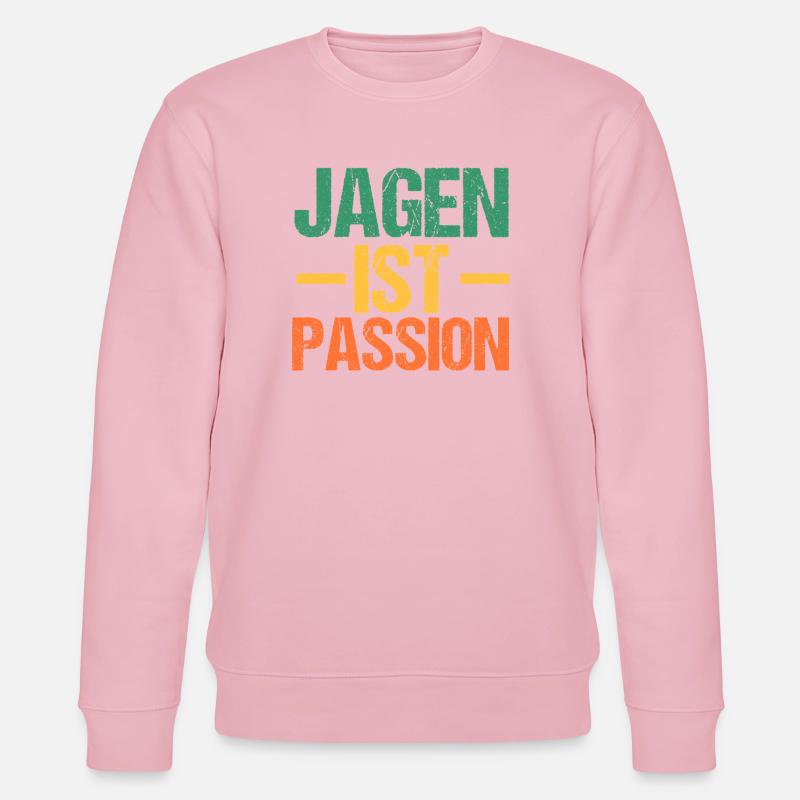 Jagd Jagen Waidmann Jäger - Stanley/Stella Unisex Bio-Sweatshirt CHANGER  - Hellrosa