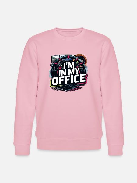 I'm in my office - Stanley/Stella CHANGER Unisex Organic Sweatshirt - cotton pink