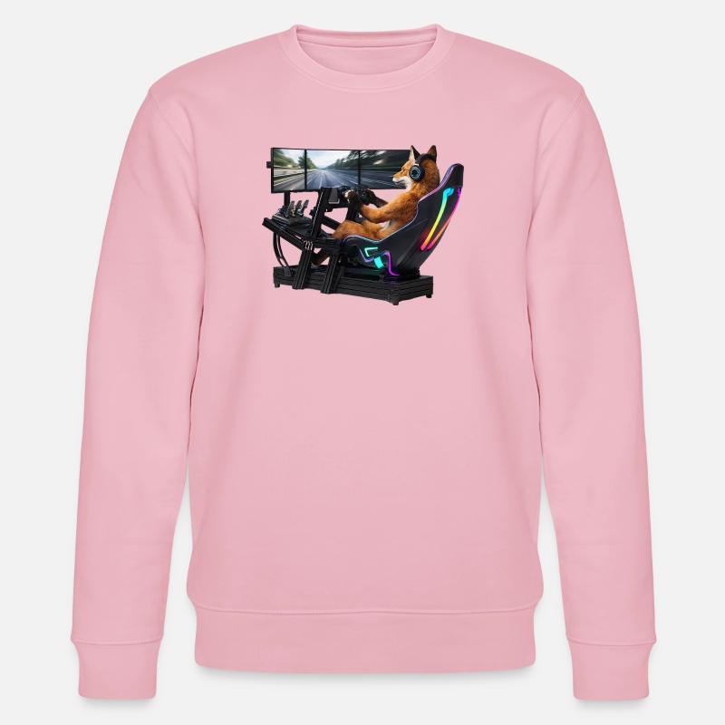 Fuchs Sim-Racing - Stanley/Stella Unisex Bio-Sweatshirt CHANGER  - Hellrosa