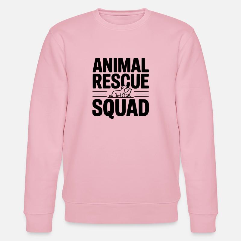 Tierrettungstrupp - Stanley/Stella Unisex Bio-Sweatshirt CHANGER  - Hellrosa