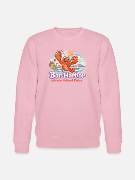 Bar Harbor, Acadia Nationalpark – Besøg Aca - Stanley/Stella økologisk unisex-sweatshirt CHANGER  - lys rosa