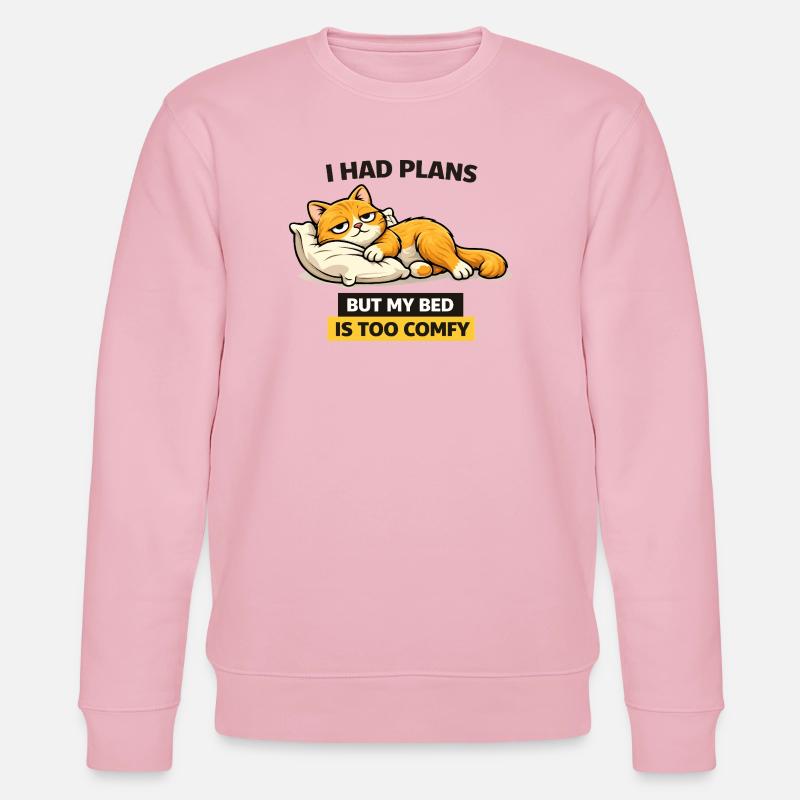 Bequeme Katzenbettpläne - Stanley/Stella Unisex Bio-Sweatshirt CHANGER  - Hellrosa