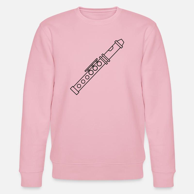 Flöte - Stanley/Stella Unisex Bio-Sweatshirt CHANGER  - Hellrosa