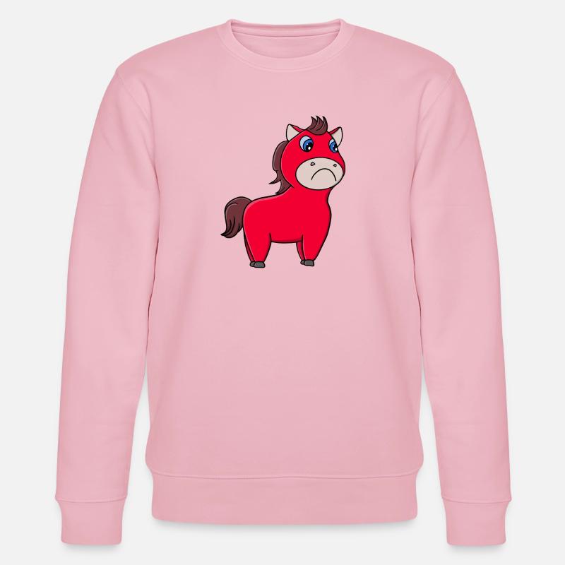 Heulendes Pferd - Stanley/Stella Unisex Bio-Sweatshirt CHANGER  - Hellrosa