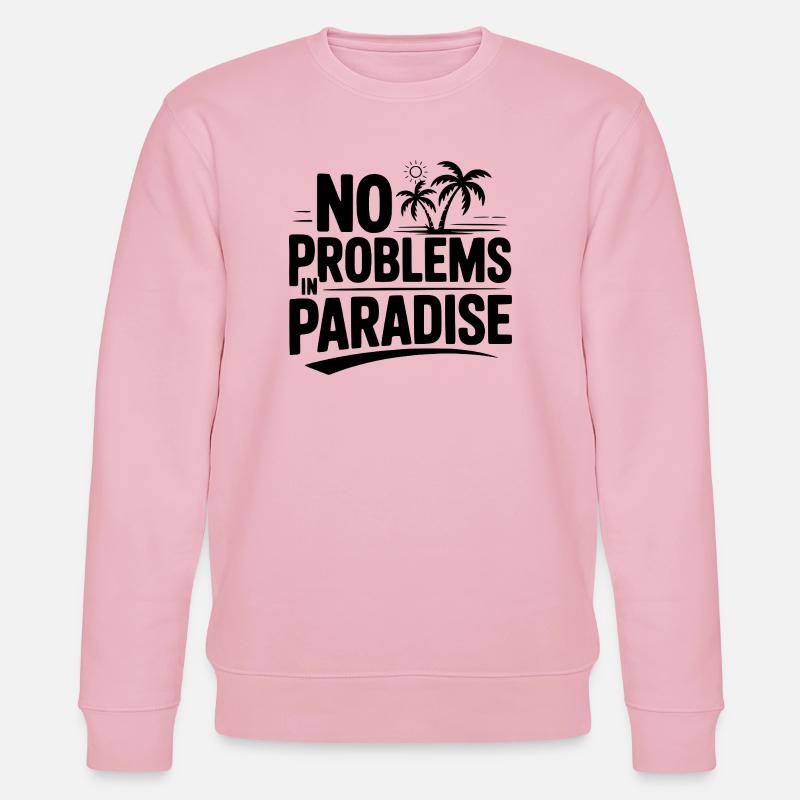 Keine Probleme im Paradies - Stanley/Stella Unisex Bio-Sweatshirt CHANGER  - Hellrosa