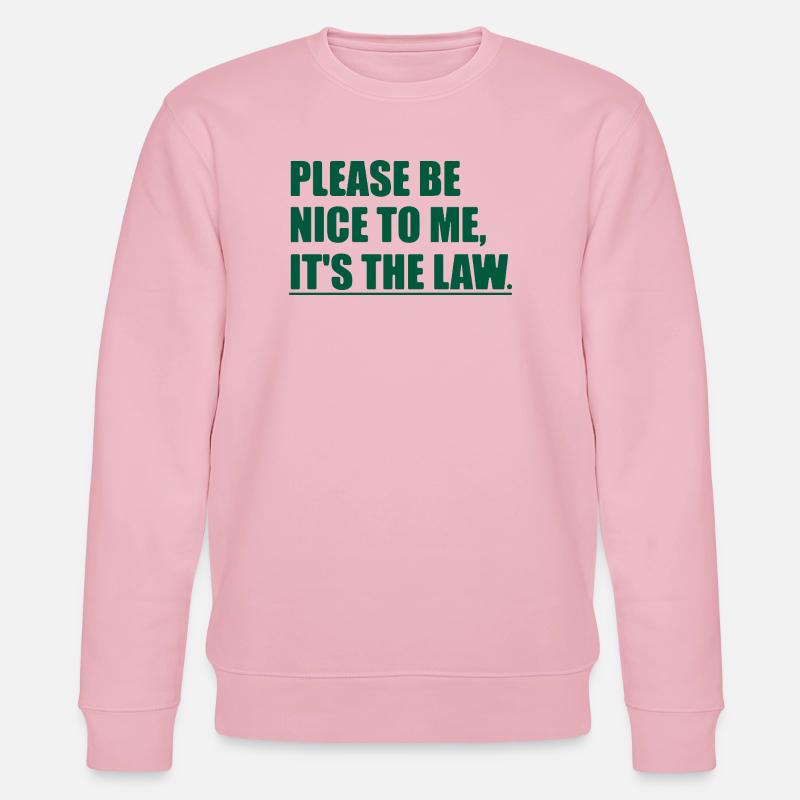 Funny Sarcastic Sarcasm College University School  - Stanley/Stella CHANGER Unisex Organic Sweatshirt - cotton pink