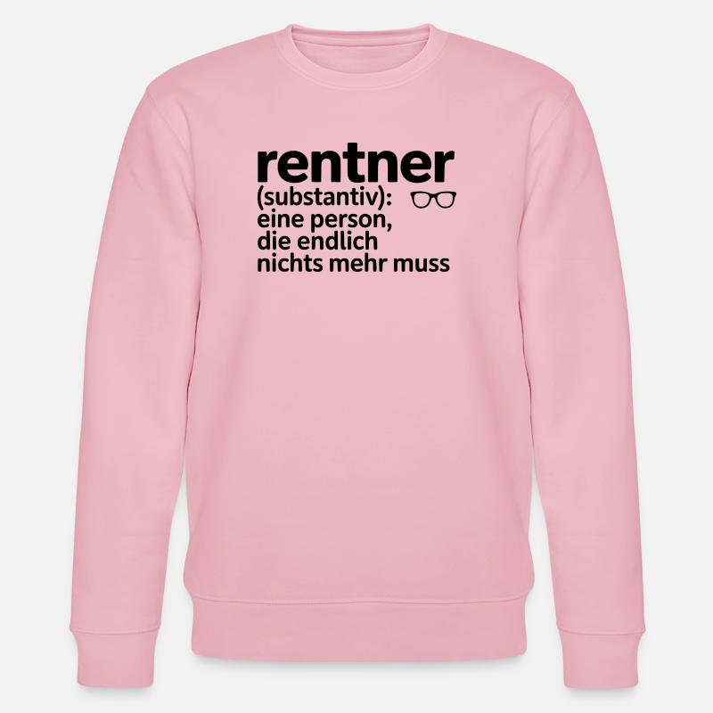 Rentner Brille Spruch - Stanley/Stella Unisex Bio-Sweatshirt CHANGER - Hellrosa