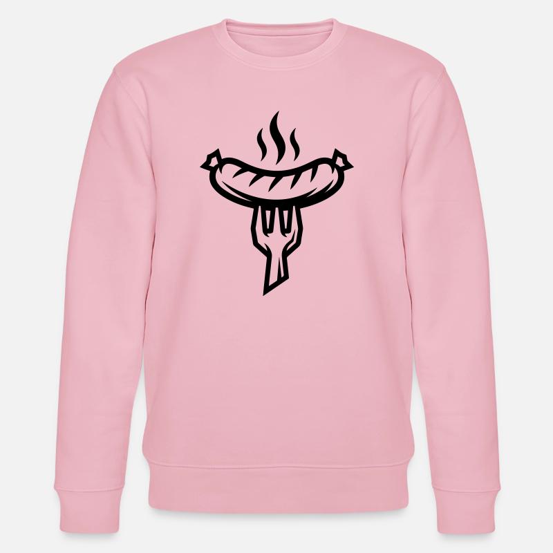 Wurst Bratwurst - Stanley/Stella Unisex Bio-Sweatshirt CHANGER  - Hellrosa