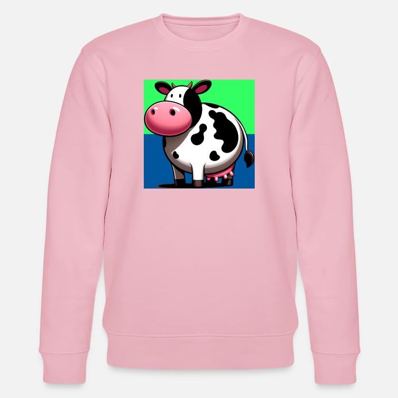vache - Sweat bio CHANGER Stanley/Stella Unisexe - rose pâle