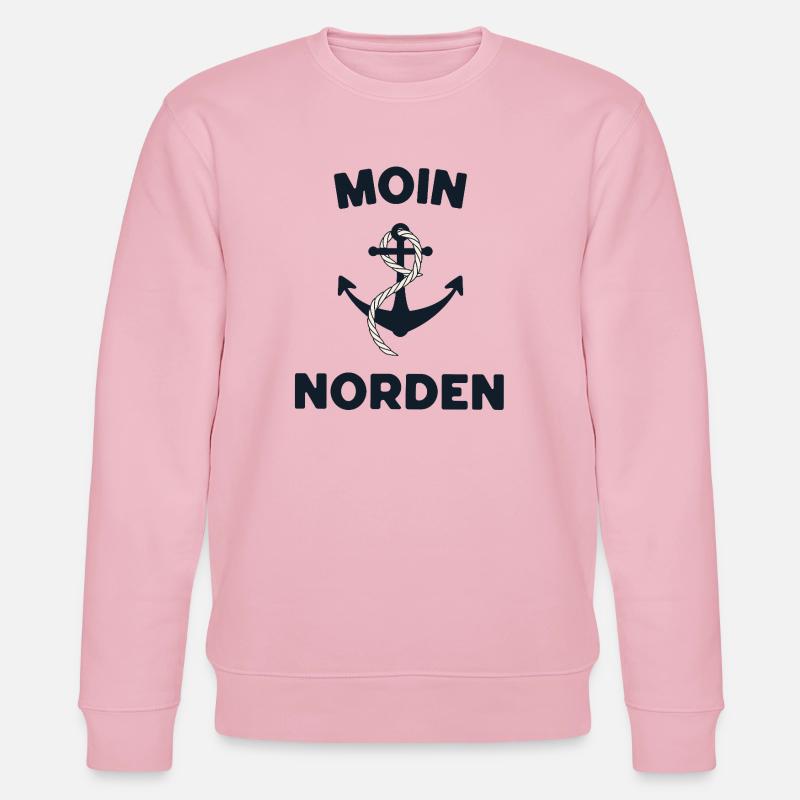 Moin Norden – Maritimes Anker-Design - Stanley/Stella Unisex Bio-Sweatshirt CHANGER  - Hellrosa