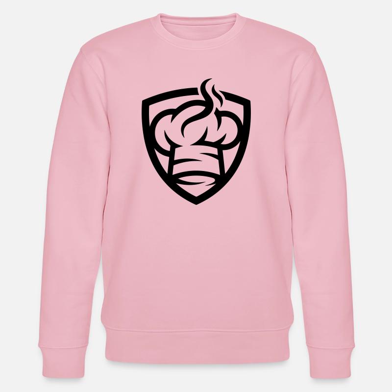 Chef's Hat Icon Chef - Stanley/Stella CHANGER Unisex Organic Sweatshirt - cotton pink