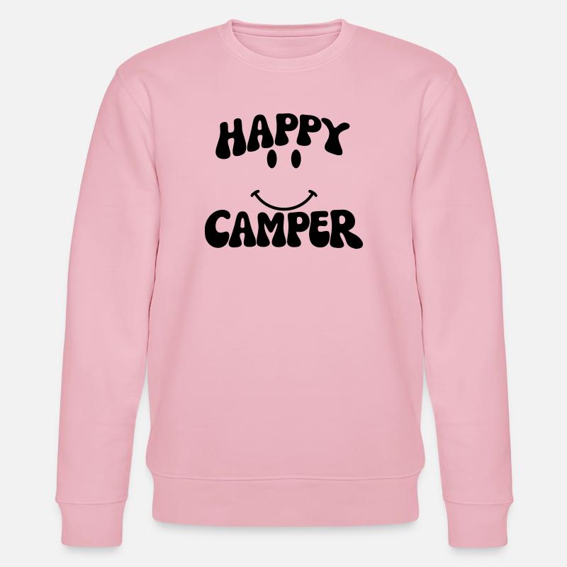 Happy Camper - Stanley/Stella Unisex Bio-Sweatshirt CHANGER  - Hellrosa