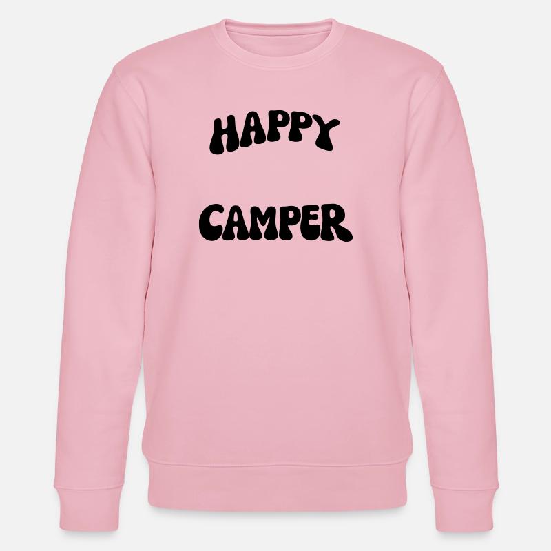 Happy Camper - Stanley/Stella Unisex Bio-Sweatshirt CHANGER  - Hellrosa
