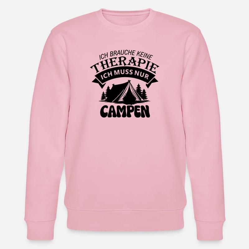 Ich muss Campen  - Stanley/Stella Unisex Bio-Sweatshirt CHANGER  - Hellrosa