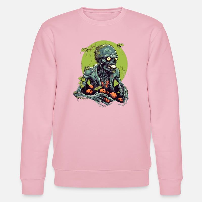 Halloween - Zombie - Horror - Witch - Stanley/Stella CHANGER Unisex Organic Sweatshirt - cotton pink