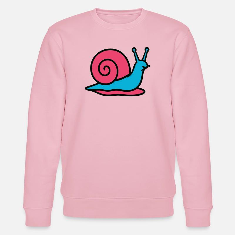 Snail Pop Art Gastropoden-Gemüsegarten - Stanley/Stella Unisex Bio-Sweatshirt CHANGER  - Hellrosa