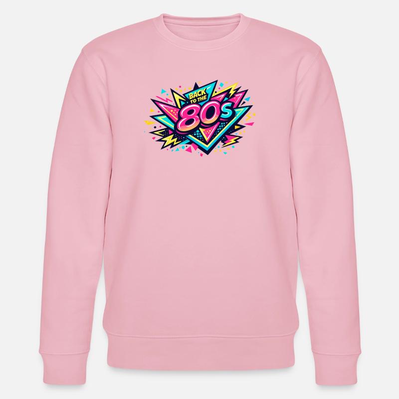 Back to the 80s Neon Burst - Stanley/Stella Unisex Bio-Sweatshirt CHANGER - Hellrosa