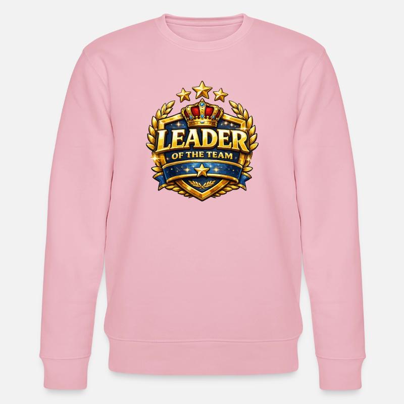 Chef de l’équipe Crown Badge - Sweat bio CHANGER Stanley/Stella Unisexe - rose pâle
