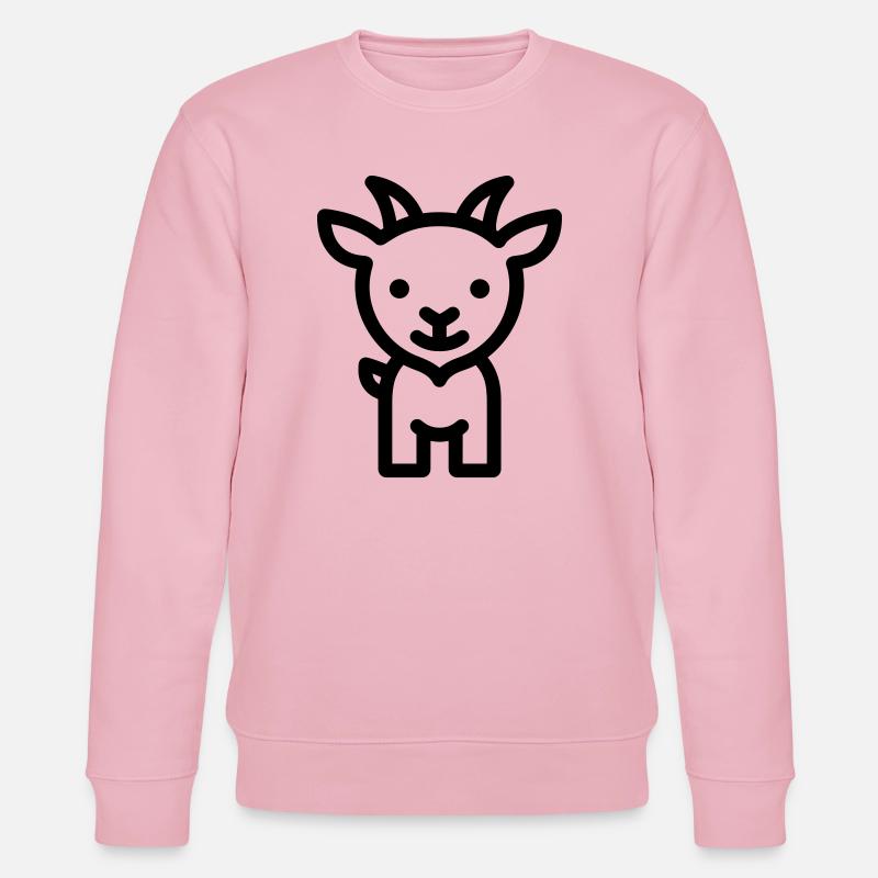 chèvre - Sweat bio CHANGER Stanley/Stella Unisexe - rose pâle