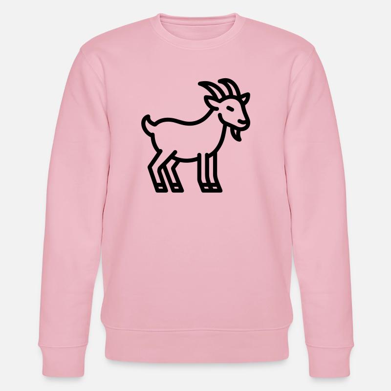 Ziege - Stanley/Stella Unisex Bio-Sweatshirt CHANGER  - Hellrosa