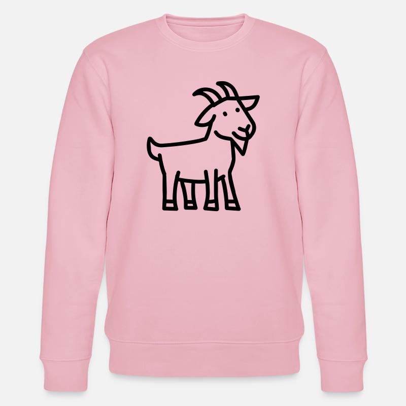 Ziege - Stanley/Stella Unisex Bio-Sweatshirt CHANGER  - Hellrosa