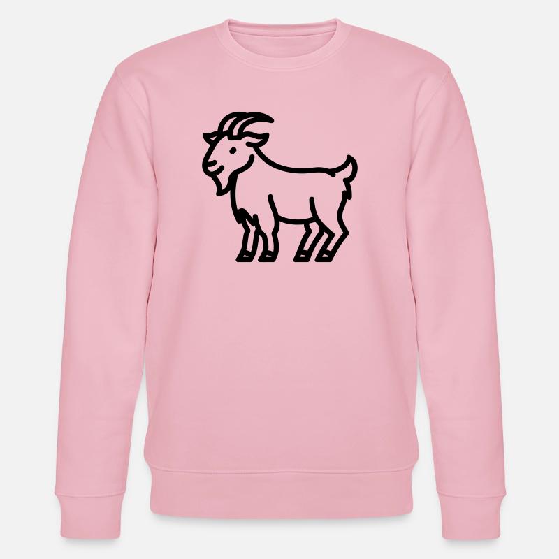 chèvre - Sweat bio CHANGER Stanley/Stella Unisexe - rose pâle