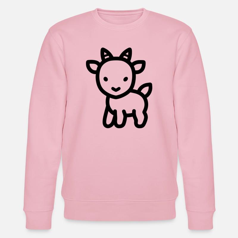 chèvre - Sweat bio CHANGER Stanley/Stella Unisexe - rose pâle