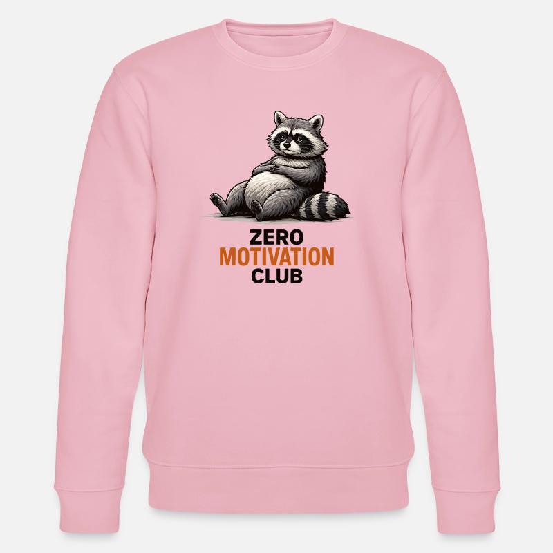 Zero Motivation Waschbärclub - Stanley/Stella Unisex Bio-Sweatshirt CHANGER  - Hellrosa