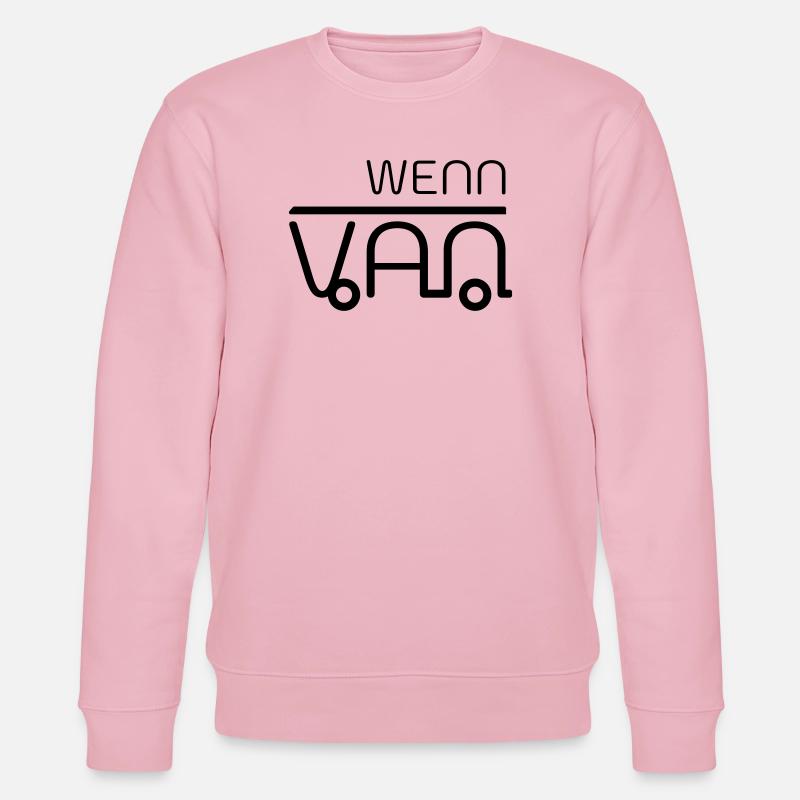 Wenn dann Van! Vanlife - Stanley/Stella Unisex Bio-Sweatshirt CHANGER  - Hellrosa