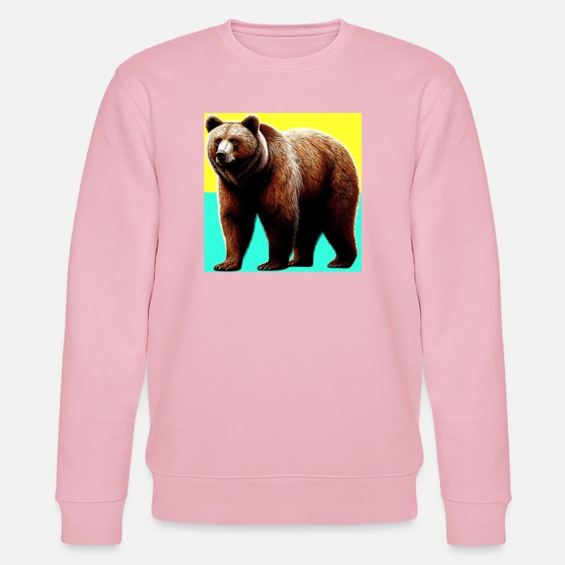Bär - Stanley/Stella Unisex Bio-Sweatshirt CHANGER  - Hellrosa