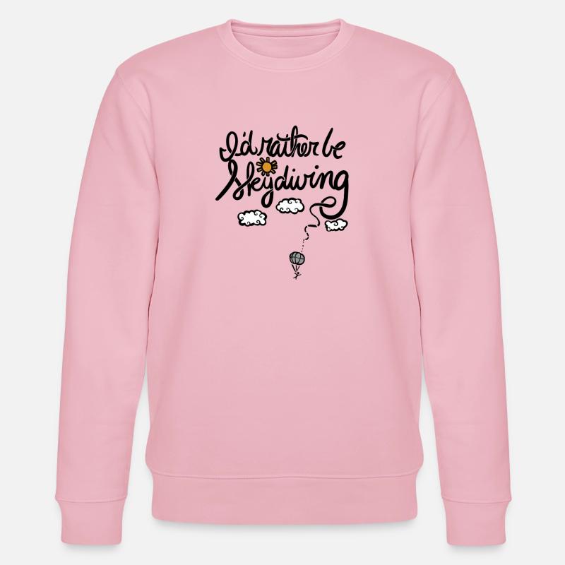 Sun and Clouds Balloon Night Sky - Stanley/Stella CHANGER Unisex Organic Sweatshirt - cotton pink