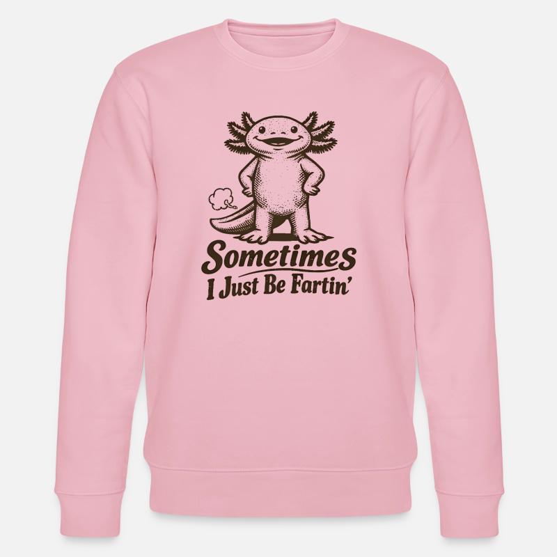 Parfois, je pète simplement. - Sweat bio CHANGER Stanley/Stella Unisexe - rose pâle