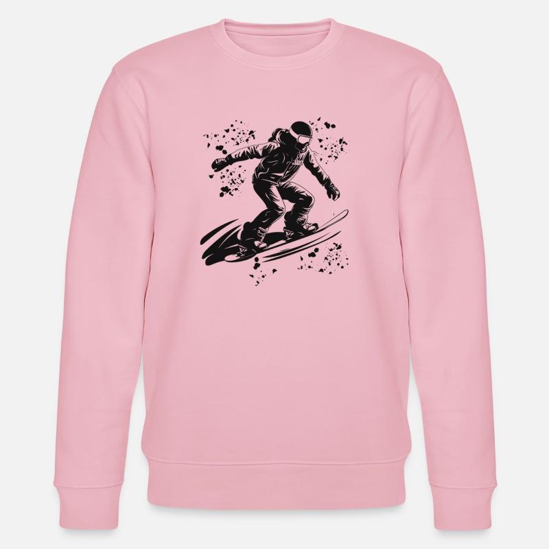 Snowboarder Snowboarding Snowboard - Stanley/Stella Unisex Bio-Sweatshirt CHANGER  - Hellrosa