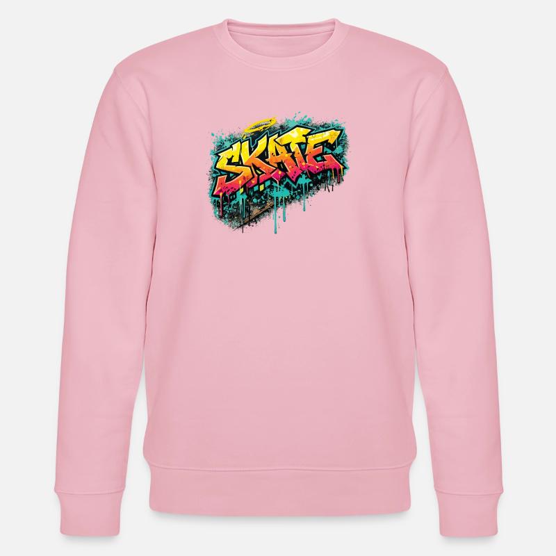 Skate Graffiti Explosion - Stanley/Stella Unisex Bio-Sweatshirt CHANGER  - Hellrosa