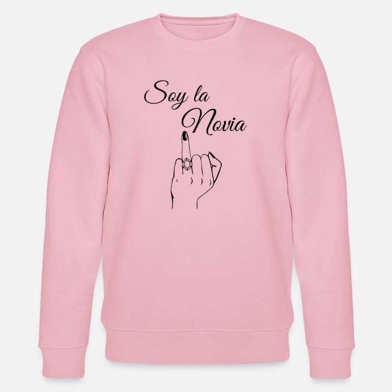 Ich bin die Abschiedsbraut - Stanley/Stella Unisex Bio-Sweatshirt CHANGER  - Hellrosa