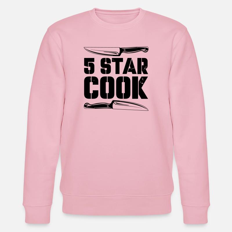 5_star_cook - Stanley/Stella Unisex Bio-Sweatshirt CHANGER  - Hellrosa
