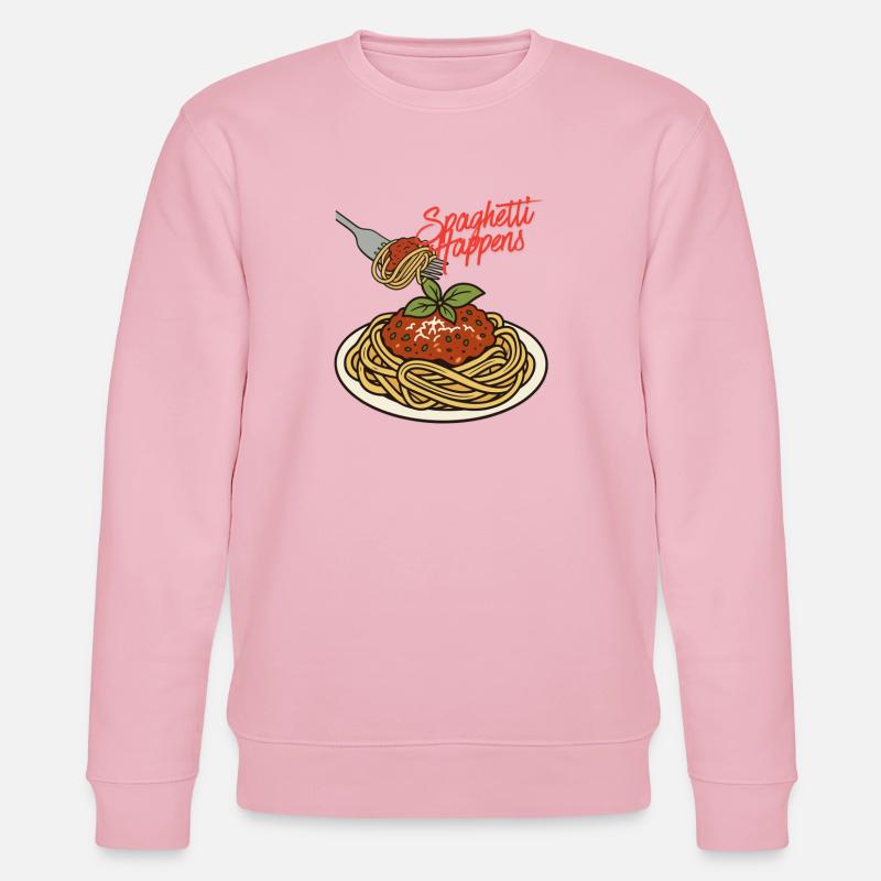 Spaghetti happens - Stanley/Stella Unisex Bio-Sweatshirt CHANGER  - Hellrosa