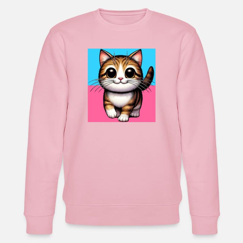 chat - Sweat bio CHANGER Stanley/Stella Unisexe - rose pâle