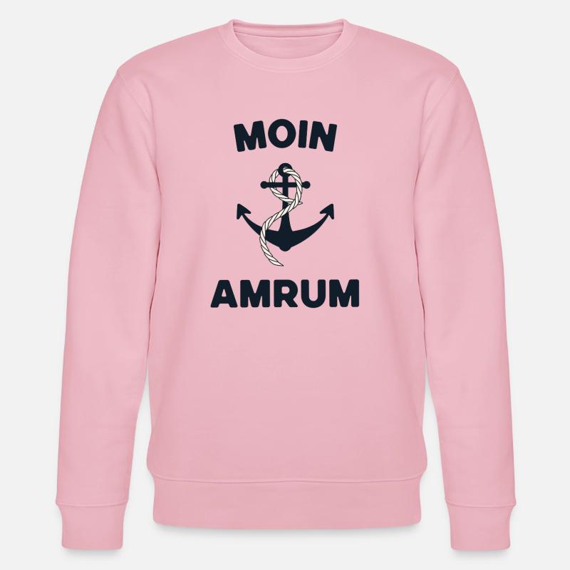 Moin Amrum – Conception d’ancres maritimes - Sweat bio CHANGER Stanley/Stella Unisexe - rose pâle