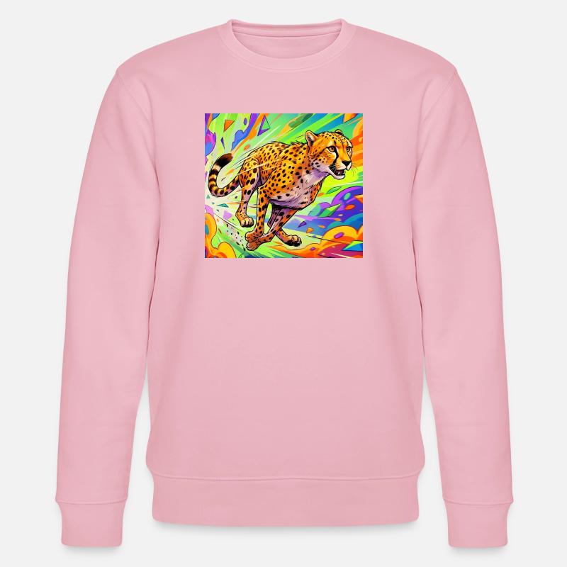 Gepard - Stanley/Stella Unisex Bio-Sweatshirt CHANGER  - Hellrosa