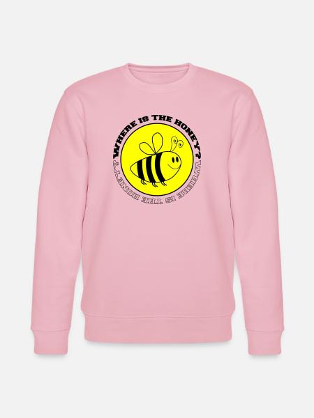 Bee Where is the Honey - Stanley/Stella CHANGER Unisex Organic Sweatshirt - cotton pink