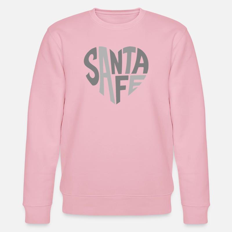 Santa Fe Typographic Logo - Stanley/Stella Unisex Bio-Sweatshirt CHANGER  - Hellrosa