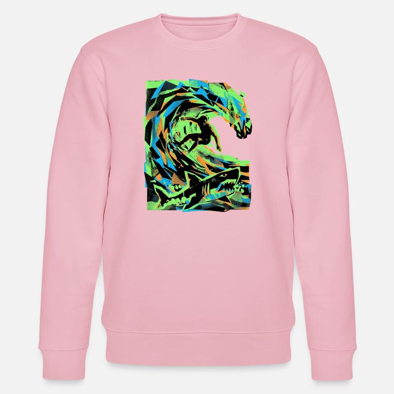 Strand Urlaub Surfer - Stanley/Stella Unisex Bio-Sweatshirt CHANGER  - Hellrosa
