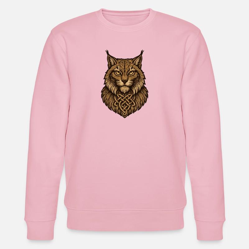 Keltischer Wolfenkopf mit Knoten - Stanley/Stella Unisex Bio-Sweatshirt CHANGER  - Hellrosa