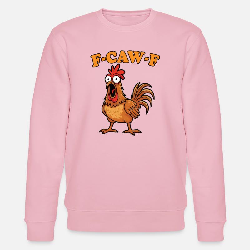 Fcawf Chicken Pun - Stanley/Stella Unisex Bio-Sweatshirt CHANGER  - Hellrosa