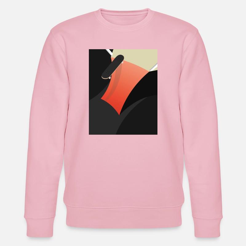 Abstract Red Skateboard - Stanley/Stella Unisex Bio-Sweatshirt CHANGER  - Hellrosa