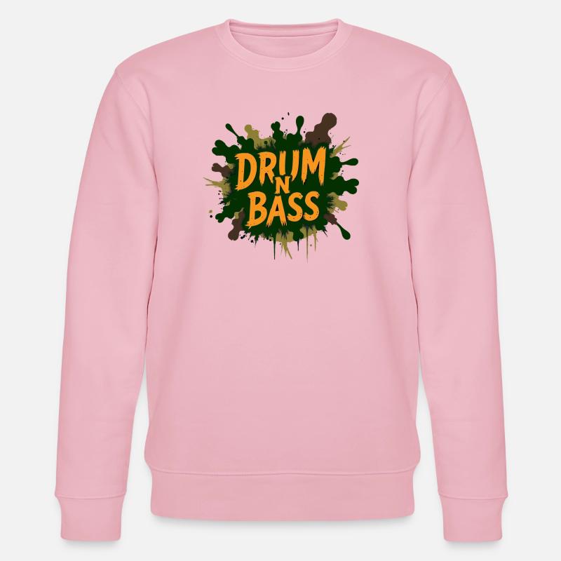 Drum N Bass Splash - Stanley/Stella Unisex Bio-Sweatshirt CHANGER  - Hellrosa