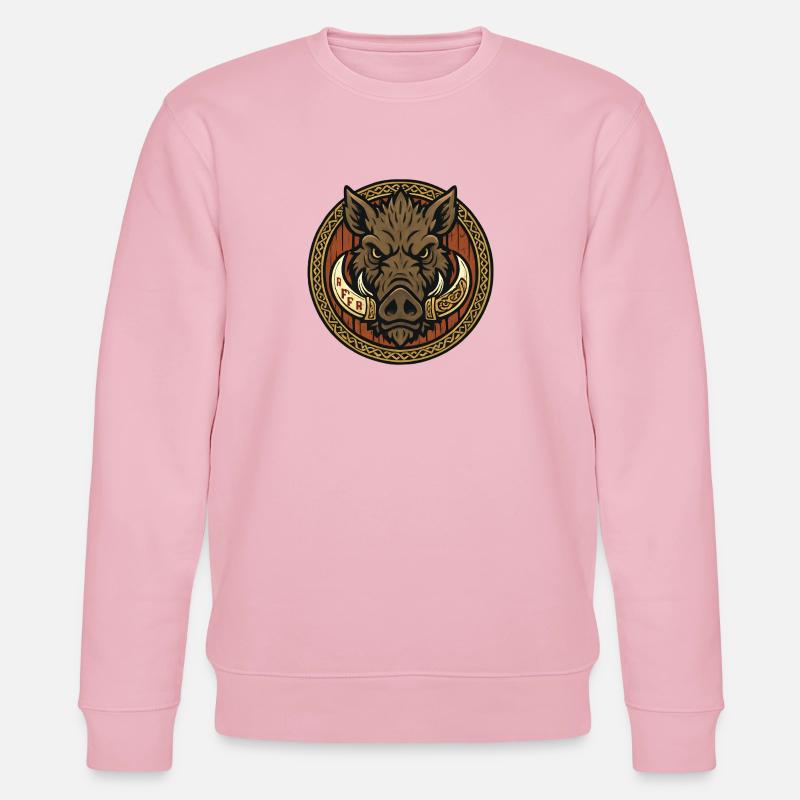 Wikinger Eberemblem - Stanley/Stella Unisex Bio-Sweatshirt CHANGER  - Hellrosa