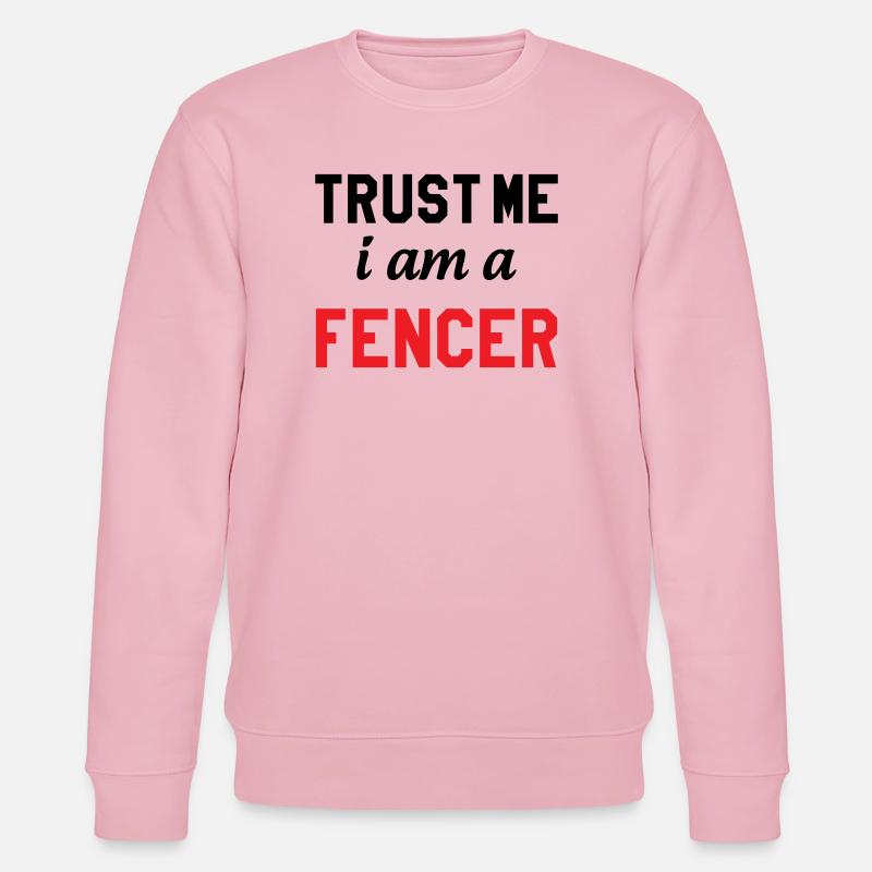 Glaub mir, ich bin Profi-Fechter - Stanley/Stella Unisex Bio-Sweatshirt CHANGER  - Hellrosa